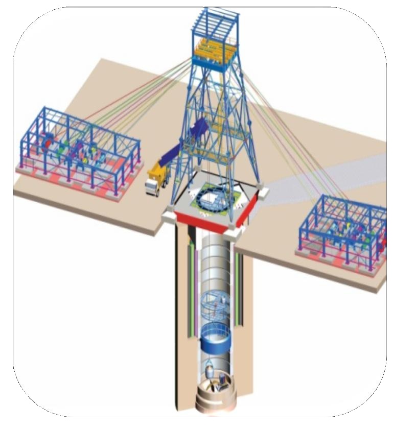 Vertical shaft sinking method