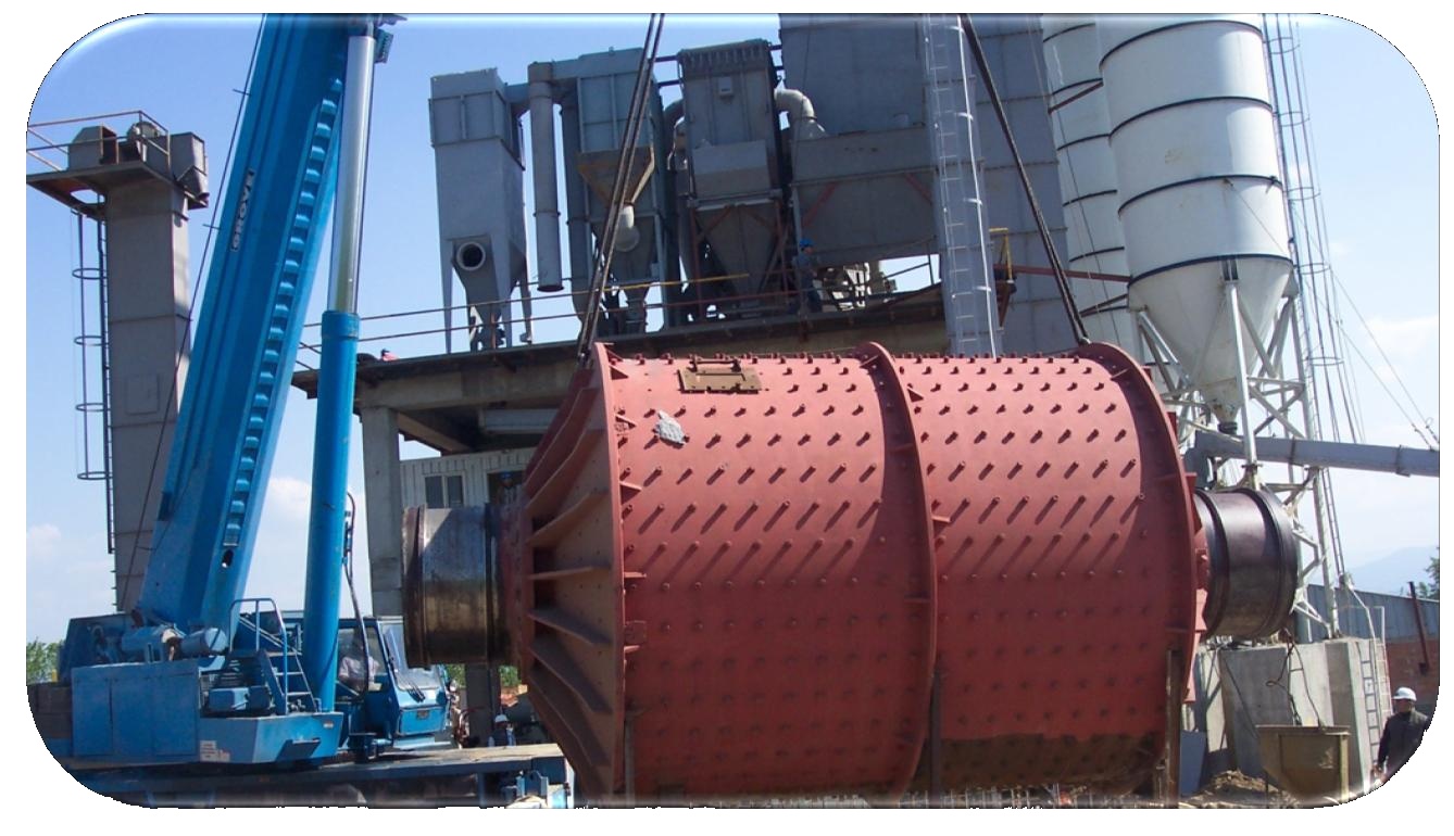 Calcite grinding plant