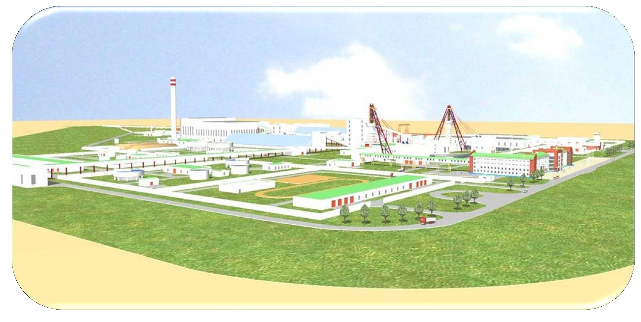 Potassium chloride mining processing plant